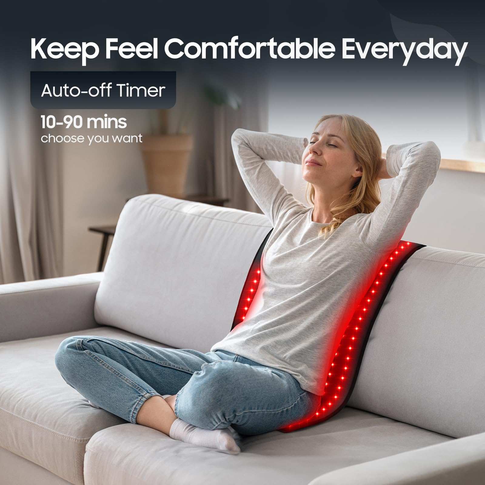 LitDuck controller with timer and adjustable intensity settings for personalized sessions.
