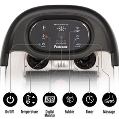 Lite Delight foot spa heat control demonstrates comfortable warming therapy