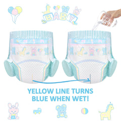 Littleforbig Baby Parade diaper with animal patterns on soft non-woven fabric