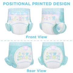 Littleforbig Baby Parade X-Large diaper back layer showing protective backing and material