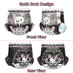 Littleforbig Bella Brat art diaper design adds bold style to your routine.