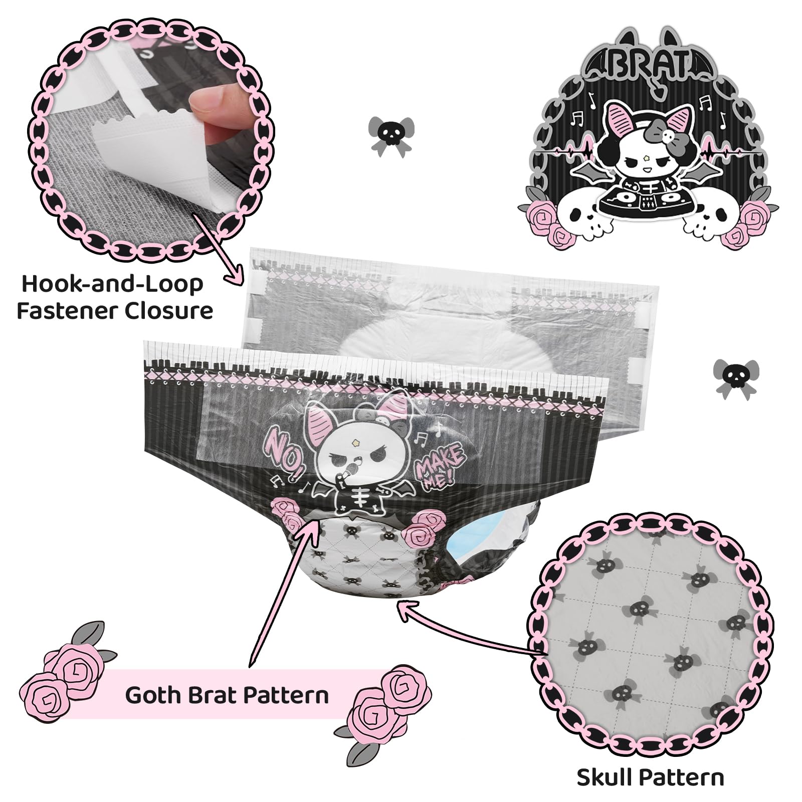 Littleforbig crinkly plush shell enhances tactile wear experience.