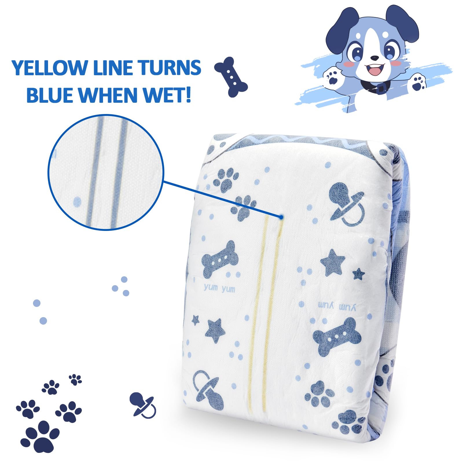 Littleforbig Little Blue BabyFur diaper with ultra-soft inner padding for skin comfort