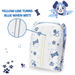 Littleforbig Little Blue BabyFur diaper with ultra-soft inner padding for skin comfort