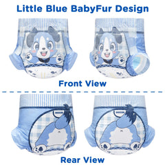 Littleforbig Little Blue BabyFur diaper with puppy print and soft feel