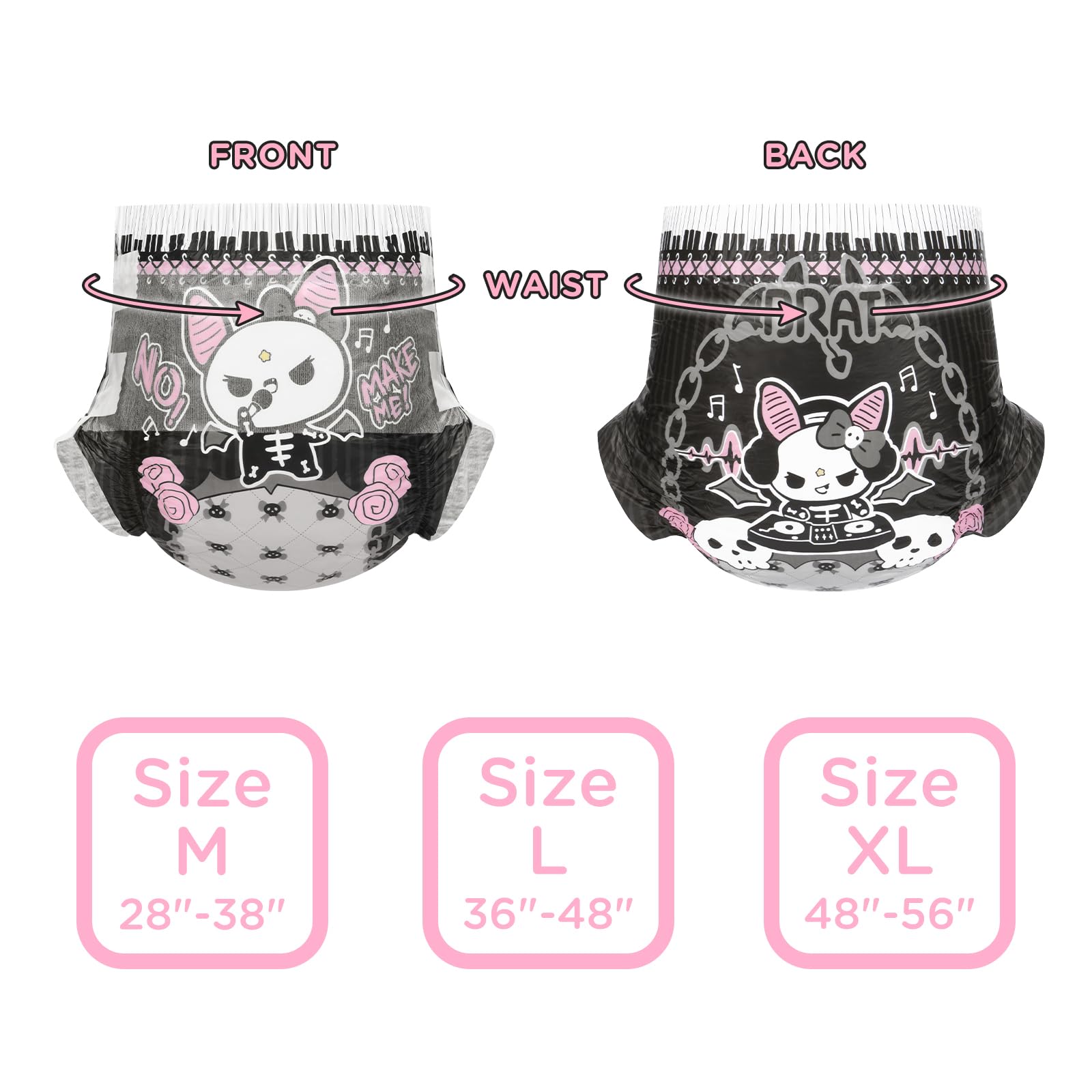 Littleforbig mega-capacity diaper supports long play and occasional mishaps.