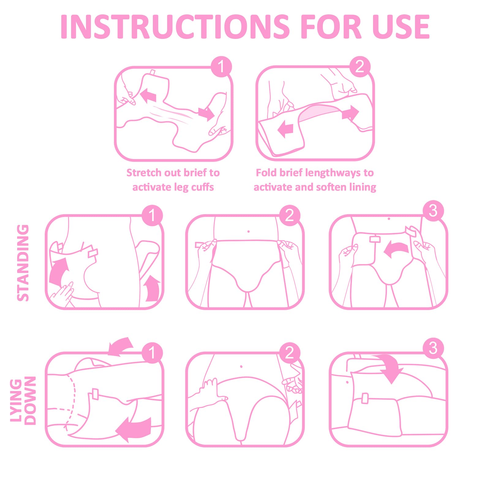 Littleforbig Baby Cuties durable plastic backing helps guard against leaks.