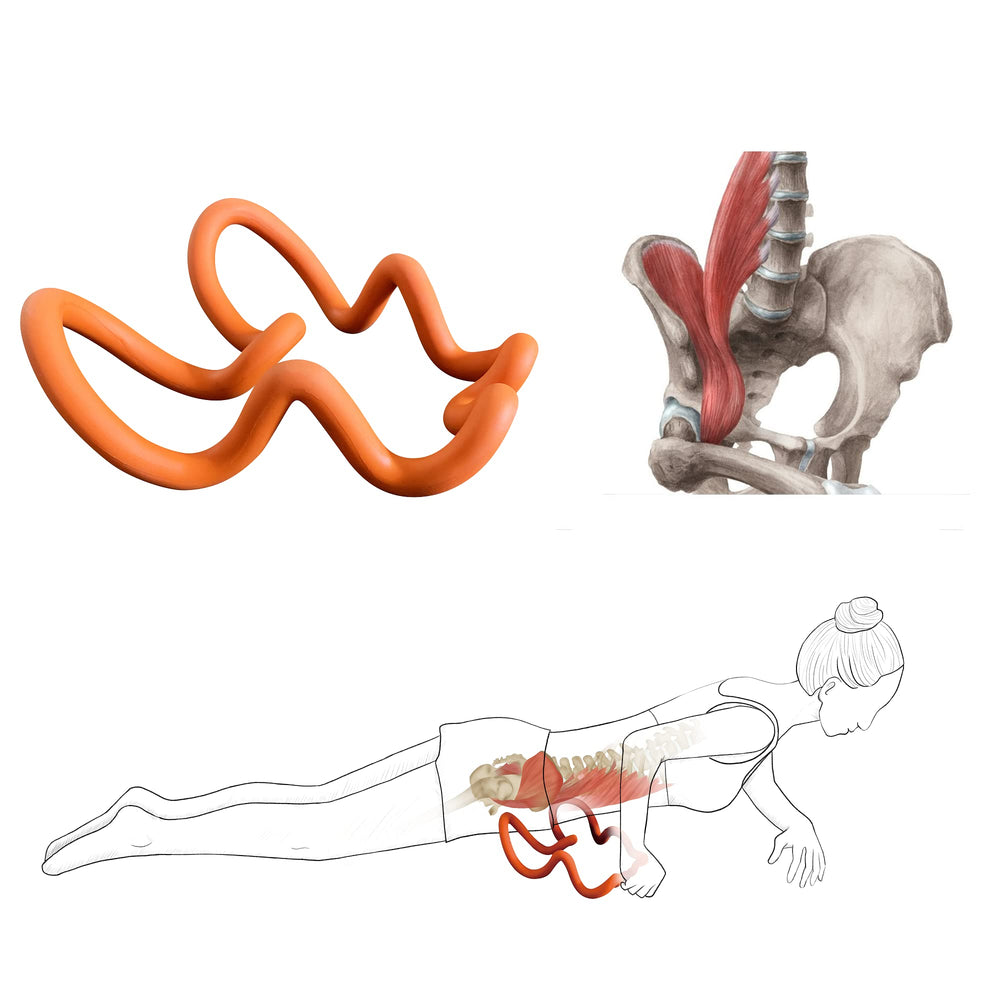 LittleMum massager engages the psoas for pelvic comfort