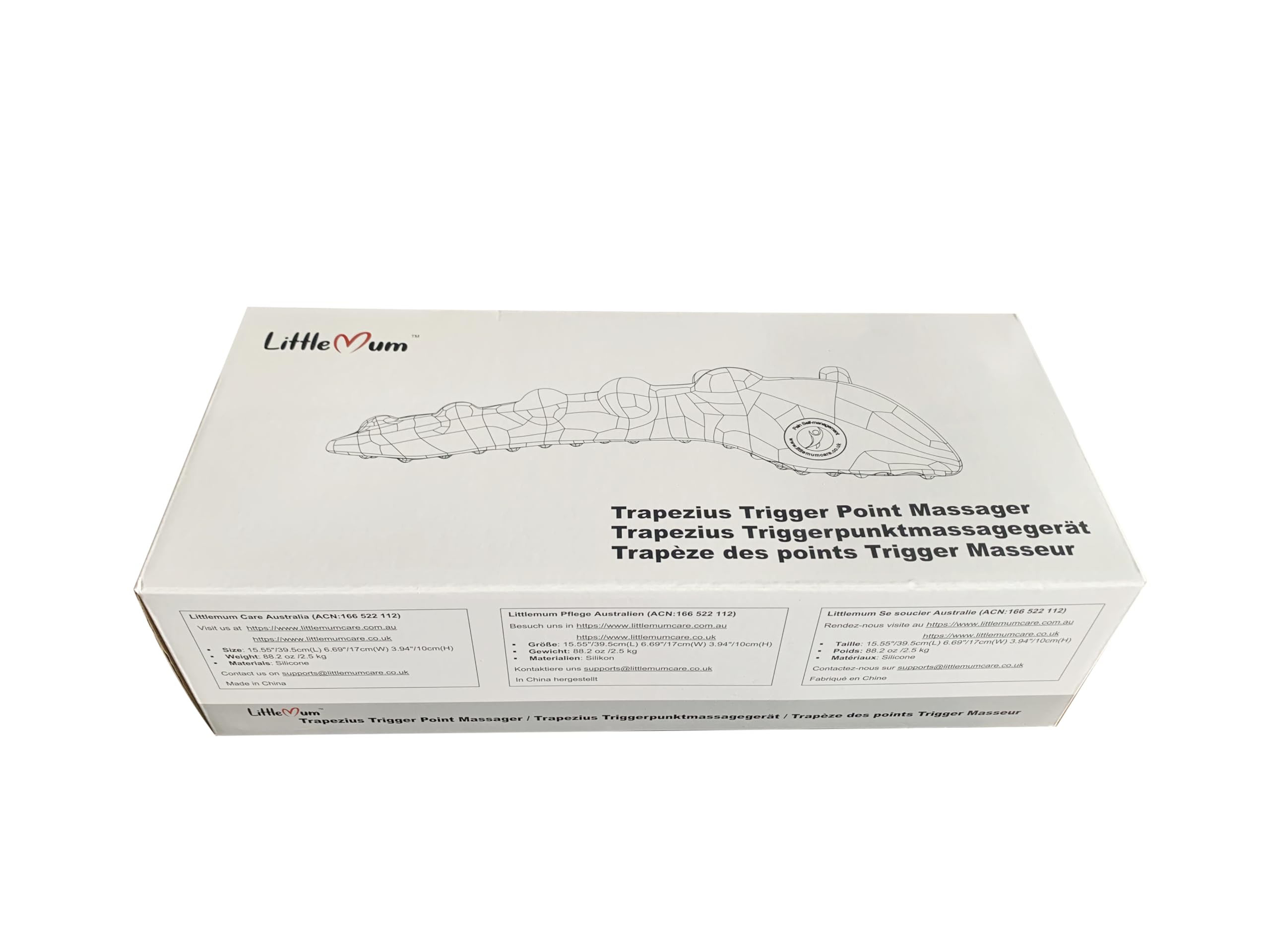 LittleMum trapezius massager durable build with a 15-year warranty