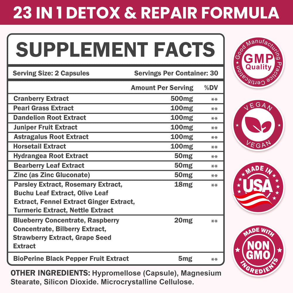Litypure kidney cleanse bottle closeup, capsule count highlight