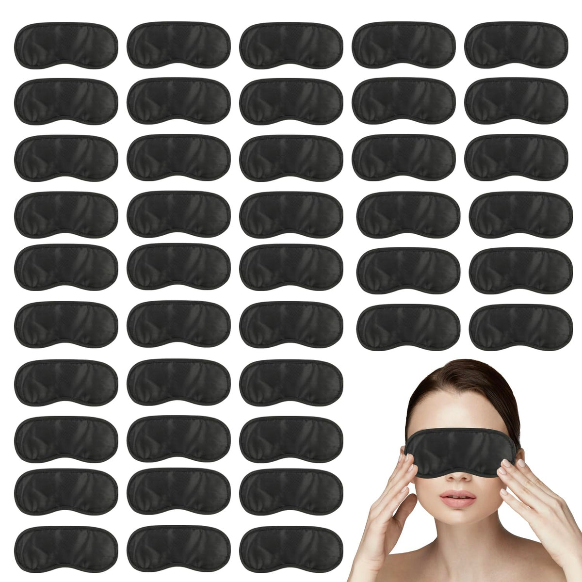 Liubeili 210pcs sleep masks bulk pack for hotels, events and group travel.
