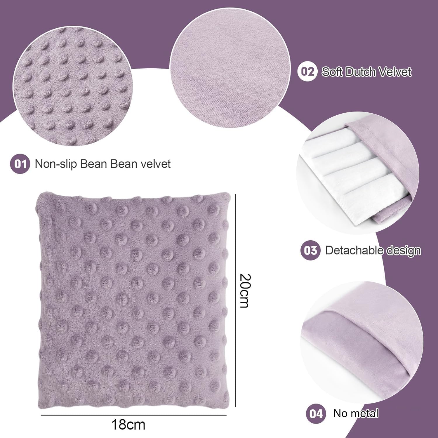LIUWEI heating pad is compatible with most castor oil wraps for easy pairing.