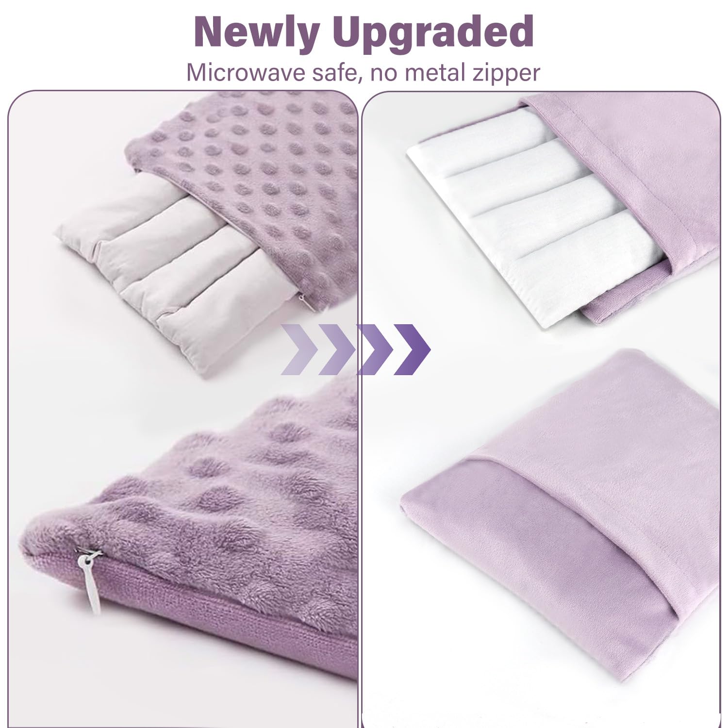 LIUWEI flaxseed heating pad ready for 2–3 minute preheat and application.