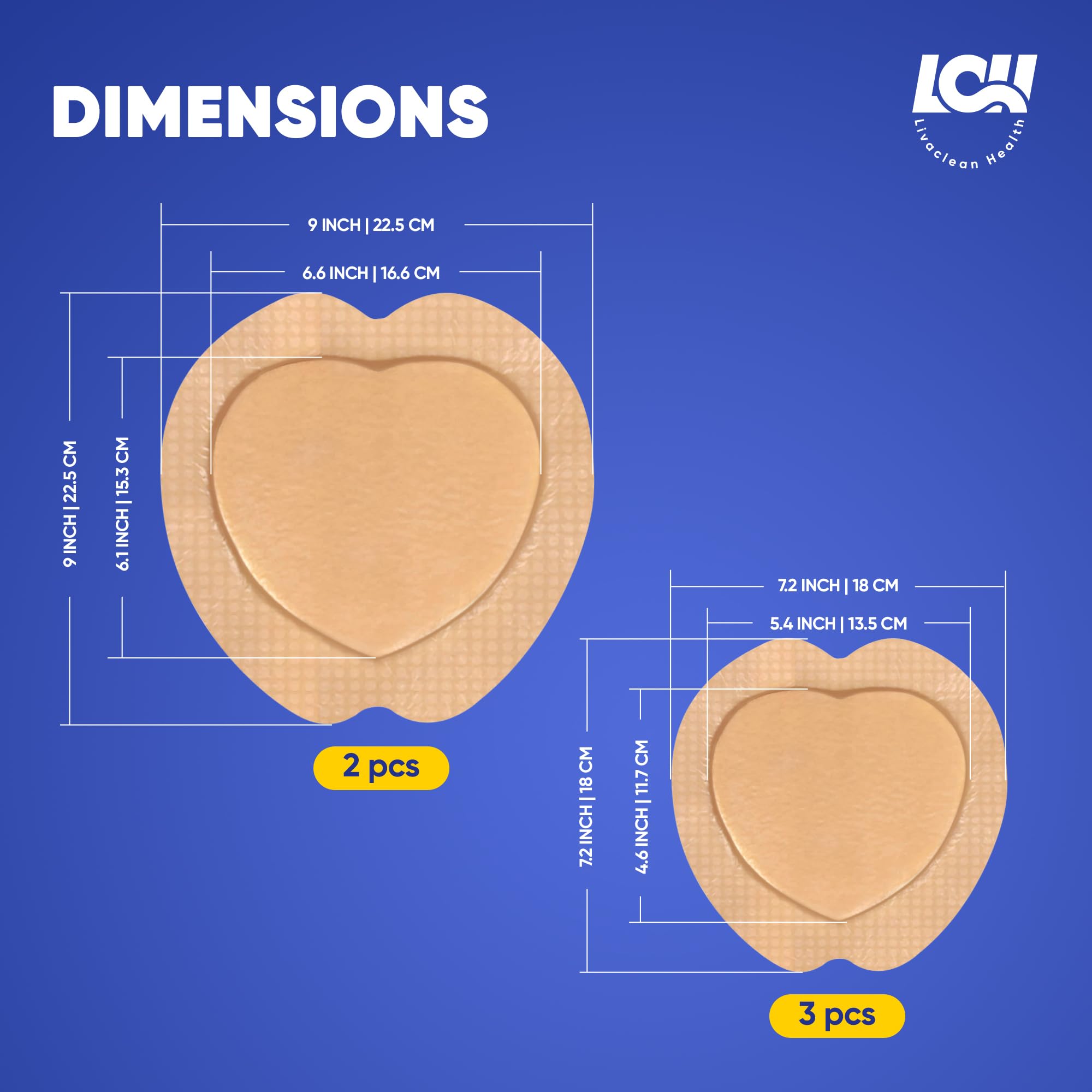 Livaclean waterproof foam dressings protect wounds while allowing airflow