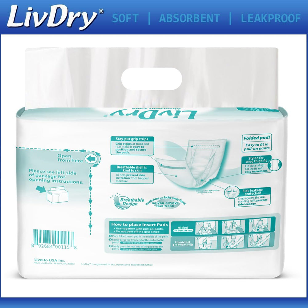 LivDry leak-proof leg cuffs illustrating secure fit
