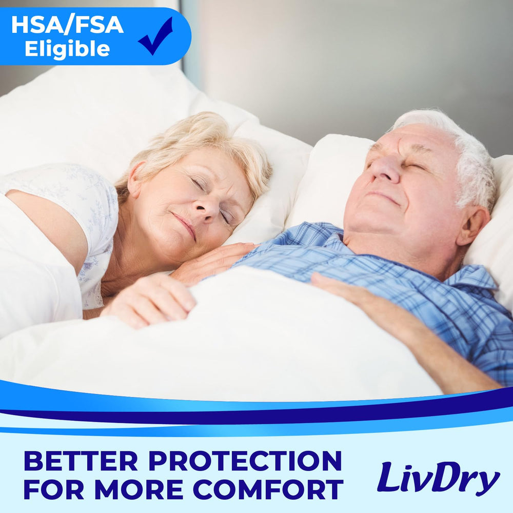 LivDry super-absorbent gel core: locks in liquid for lasting dryness.