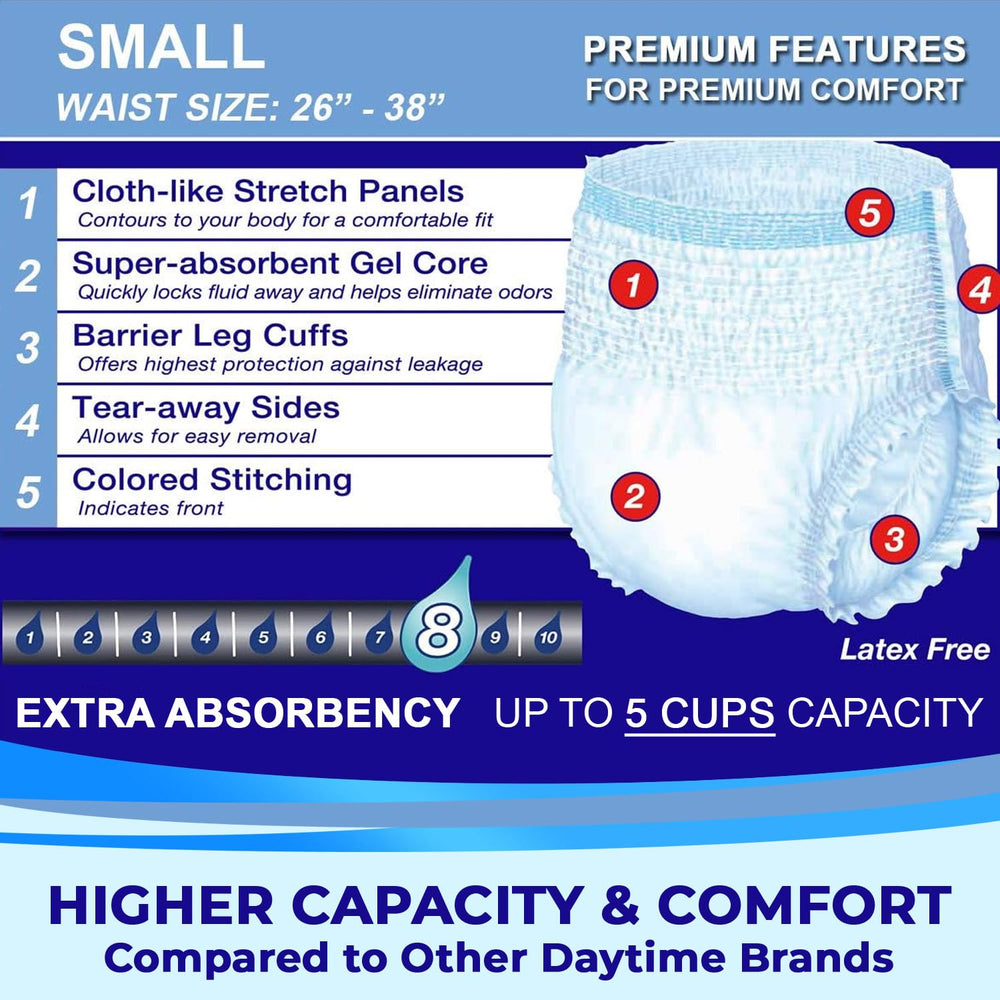 LivDry tear-away sides enable easy removal for quick changes.