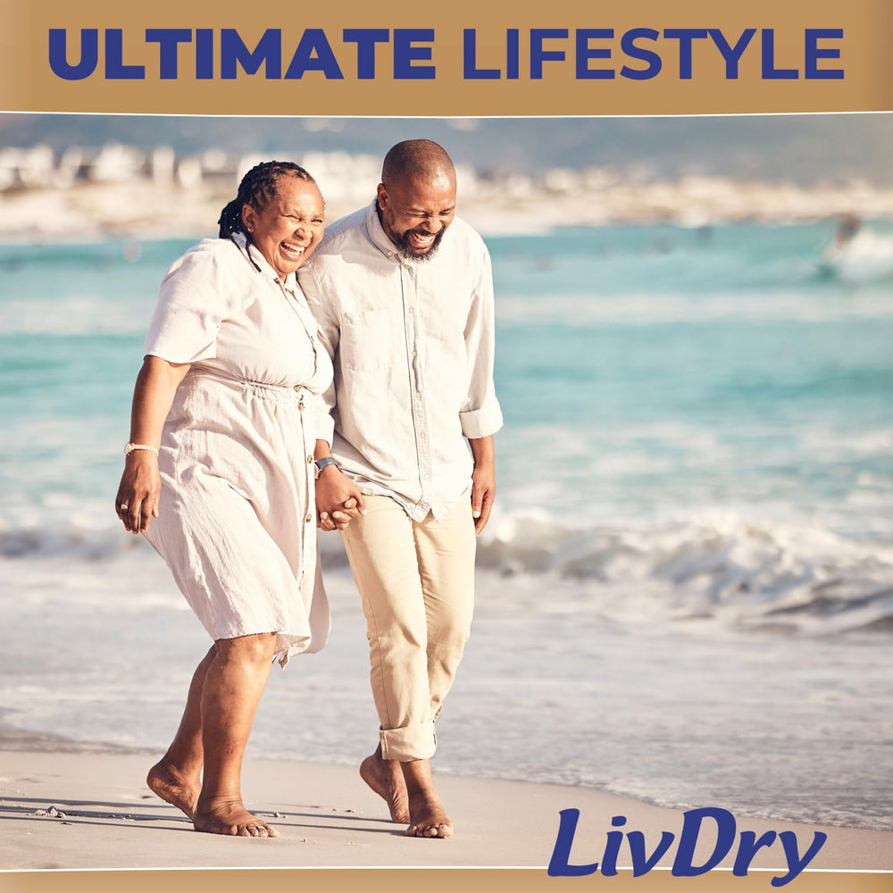 LivDry Ultimate color-stitching-front highlights front label and easy orientation.