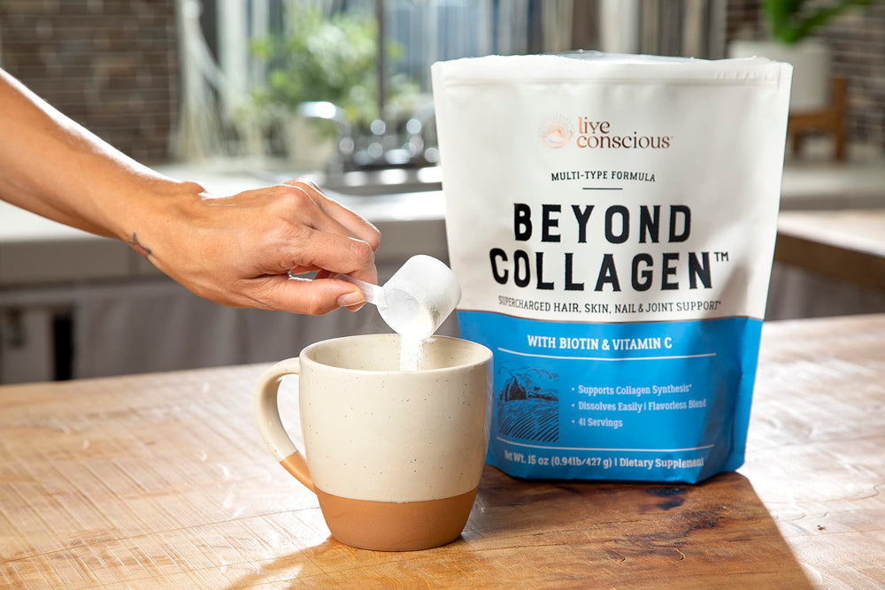 Live Conscious Beyond Collagen used by active adults for joint comfort.