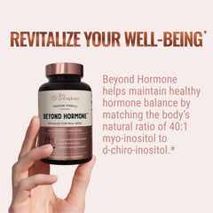 Live Conscious Beyond Hormone bottle back listing ingredients for informed daily use.