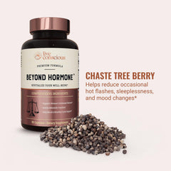 Live Conscious Beyond Hormone ingredient list highlighting berberine and key botanicals.