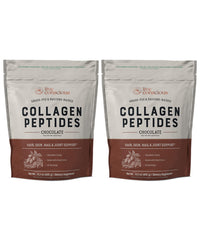 Live Conscious Collagen Peptides Powder Chocolate bottle supports hair, skin, nails and joints.