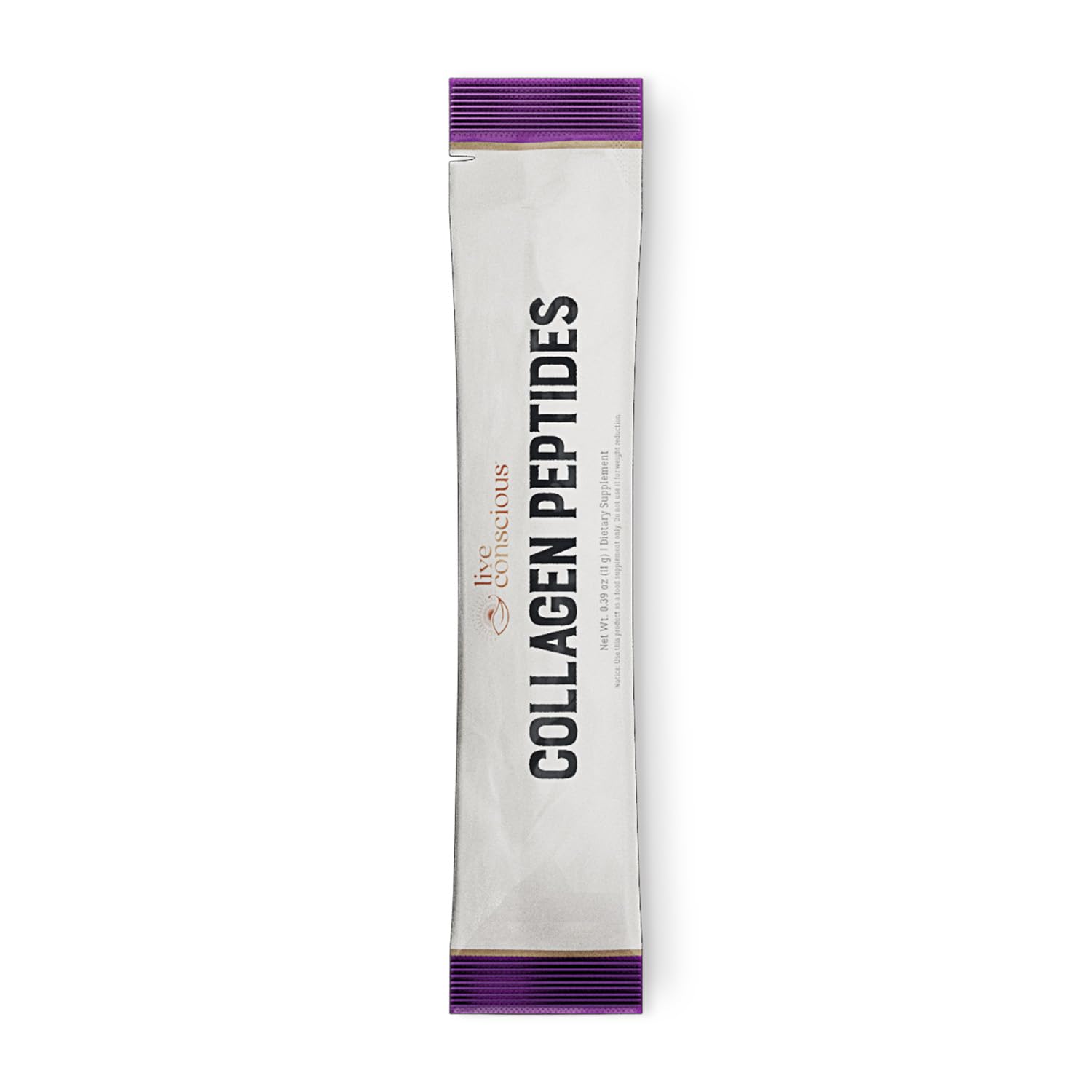 Live Conscious collagen peptides dissolve cleanly in water with neutral taste