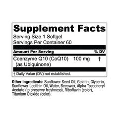 CoQWell packaging indicating a premium 60-day supply and quality ingredients