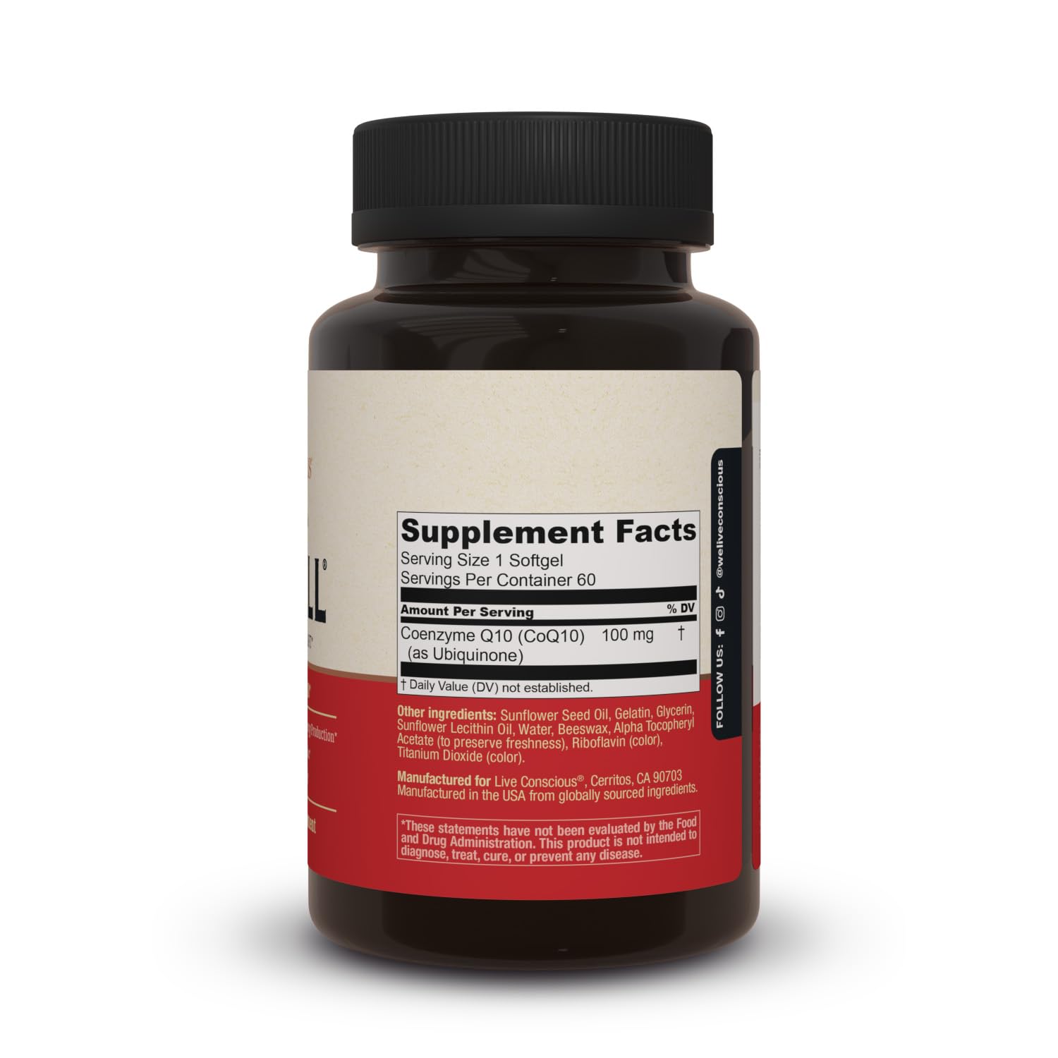 CoQWell softgels close-up highlighting oil-based absorption benefits
