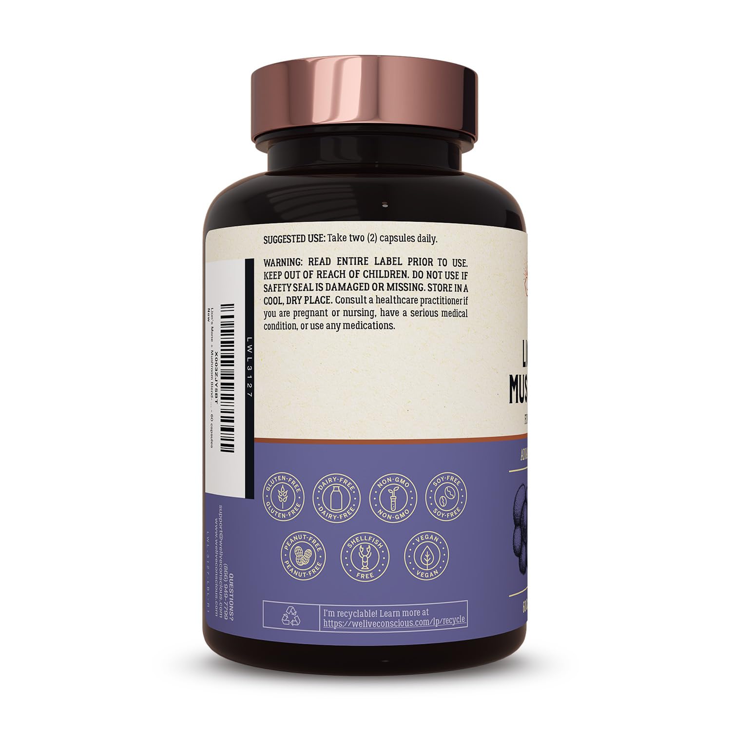 Live Conscious immune-support bottle scene signaling overall body resilience.