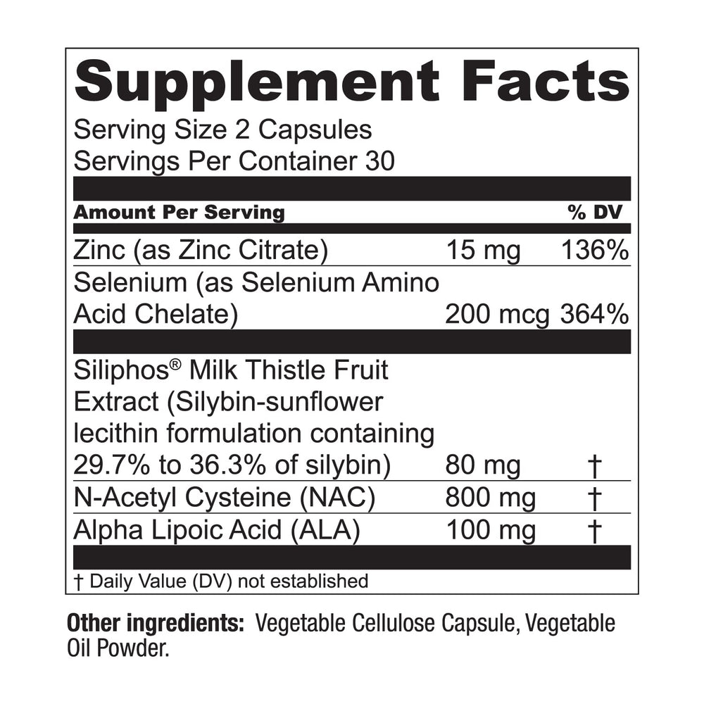 Live Conscious LiverWell siliphos milk thistle visual focusing bioavailability