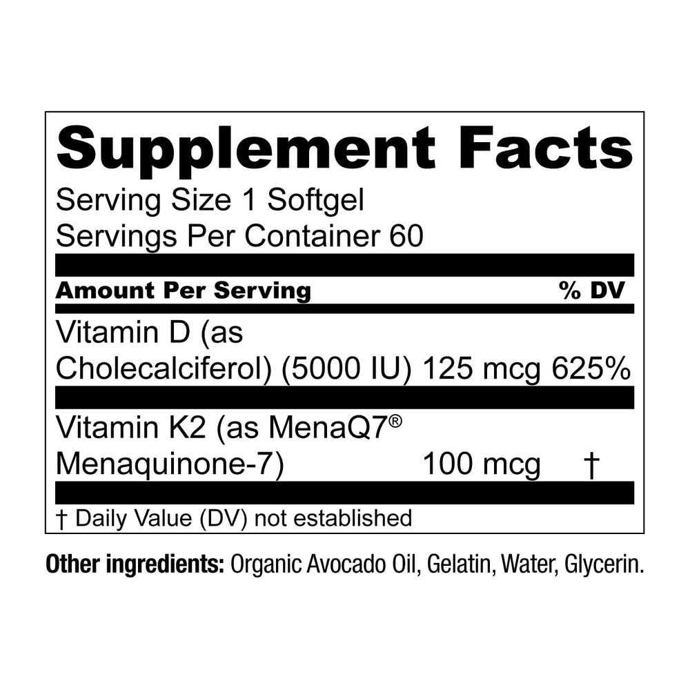 Live Conscious Vitamin K2 MK7 with D3 label highlighting patented formula