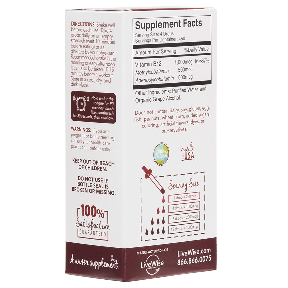 Live Wise Naturals made in USA seal reinforces quality standards.
