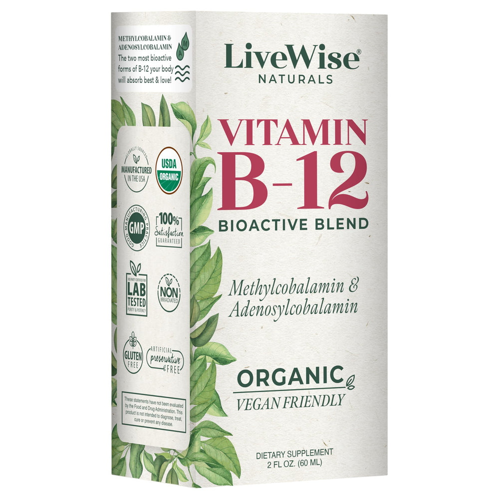 Live Wise Naturals vegan non GMO packaging highlights clean ingredients.