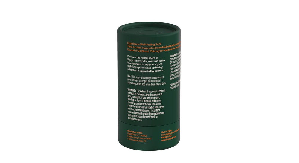France-crafted Sleep Good packaging signaling premium vegan care