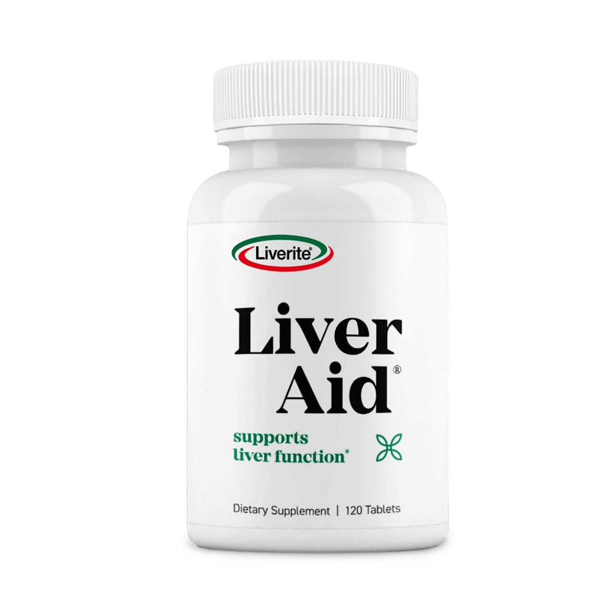 Liverite Liver Aid bottle front visual for daily liver support.