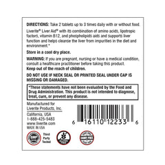 Liverite Liver Aid capsules close-up emphasizing convenience.