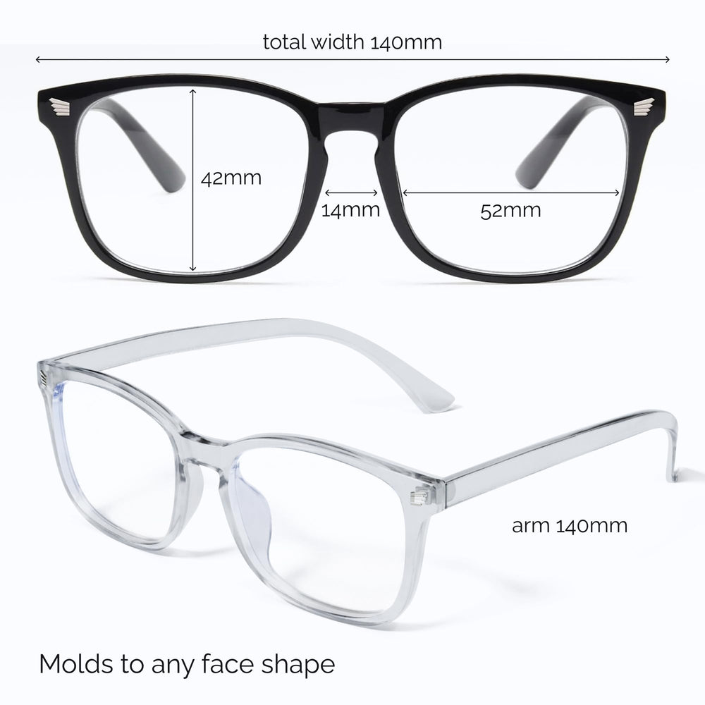Livho anti-glare blue light glasses suitable for work and gaming.