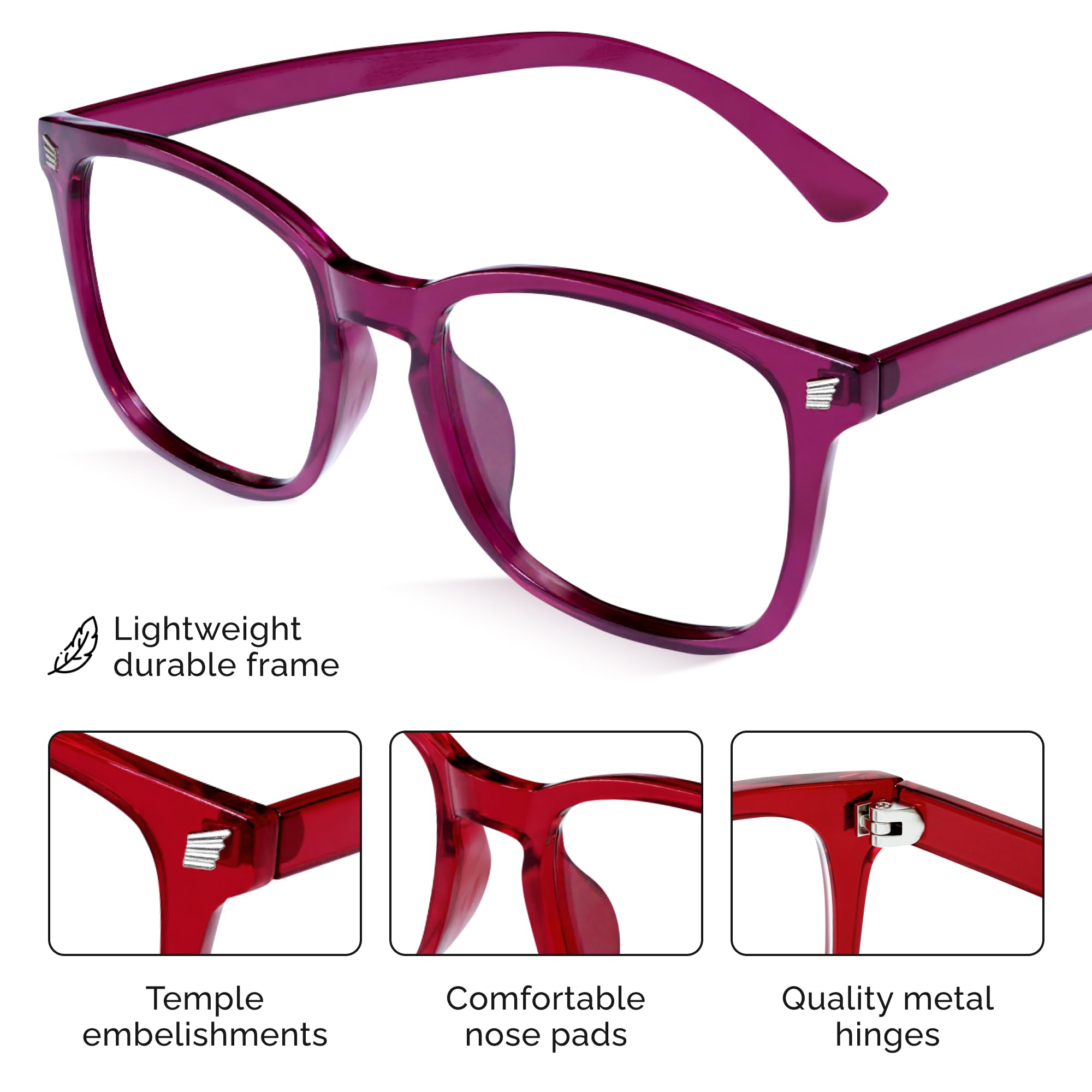 Livho anti-glare blue light glasses reduce reflections during work