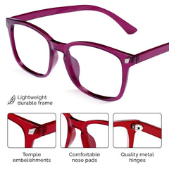 Livho anti-glare blue light glasses reduce reflections during work