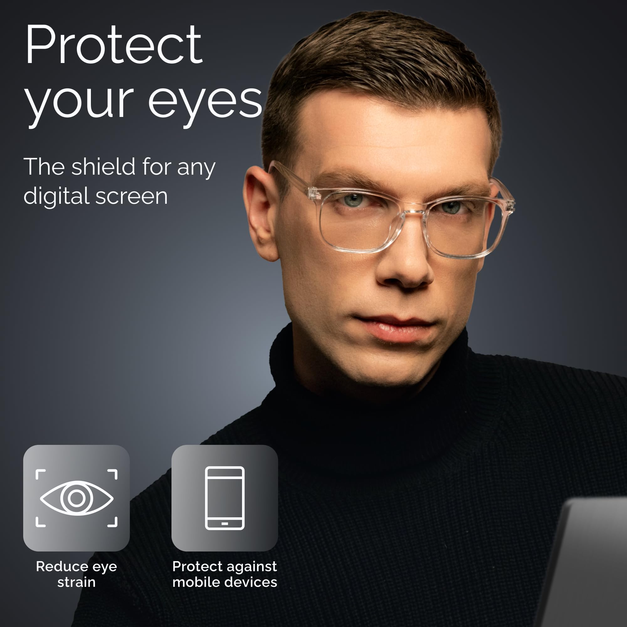 Livho blue light blocking glasses computer use, reducing screen glare.