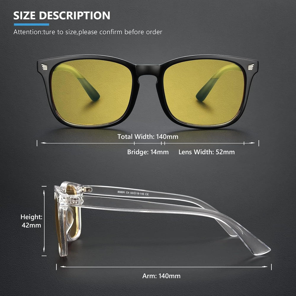 Livho blue-light blocking glasses protect eyes during long computer sessions