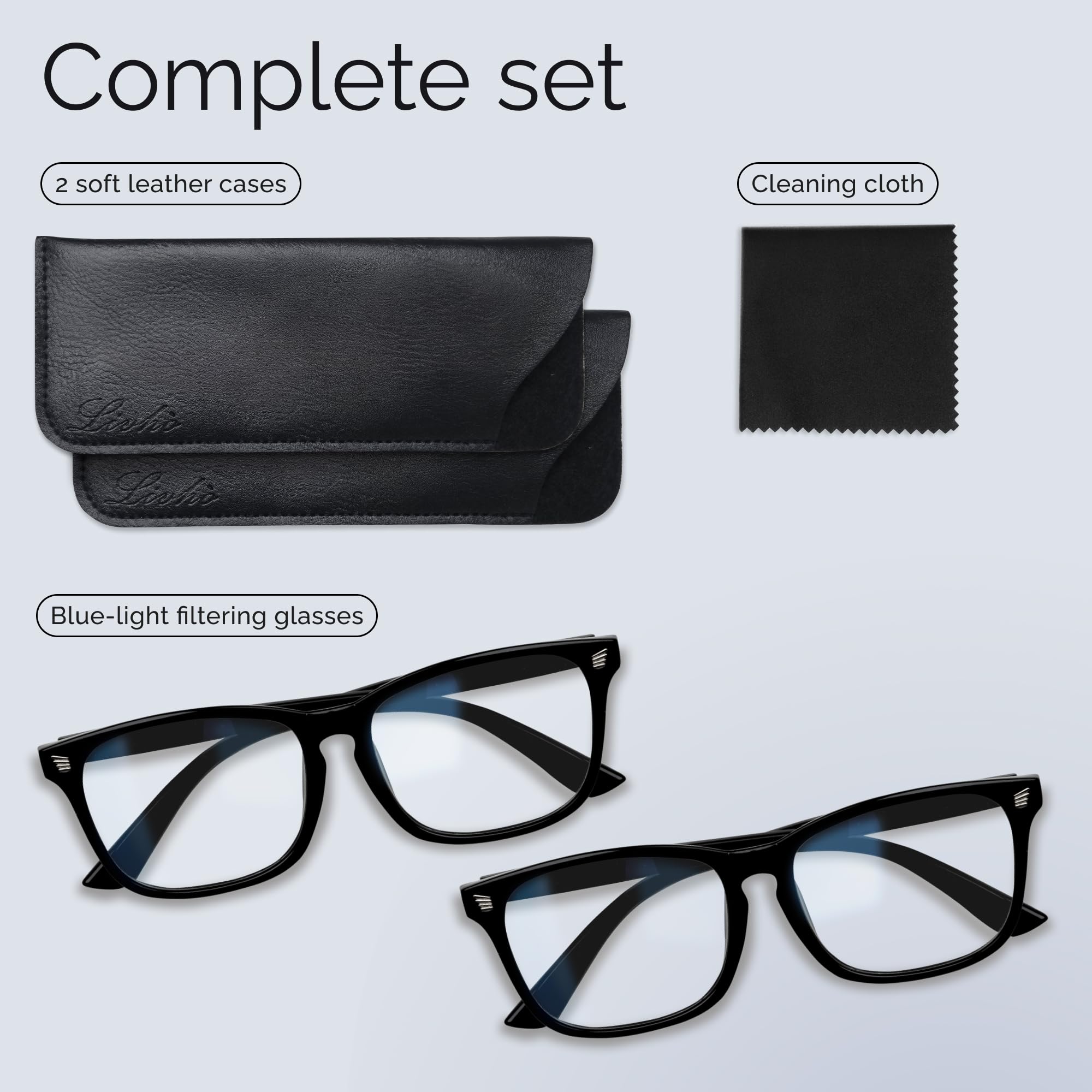 Livho blue light glasses offering glare-free viewing on screen