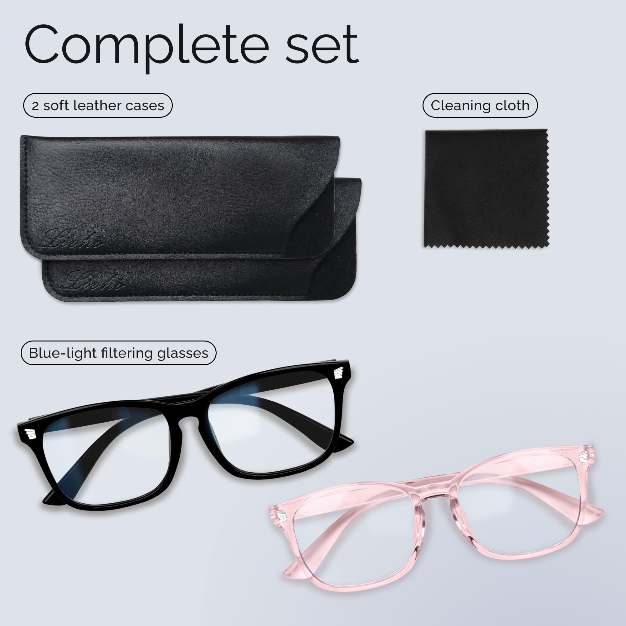 Livho blue light glasses in use guarding eyes during extended screens