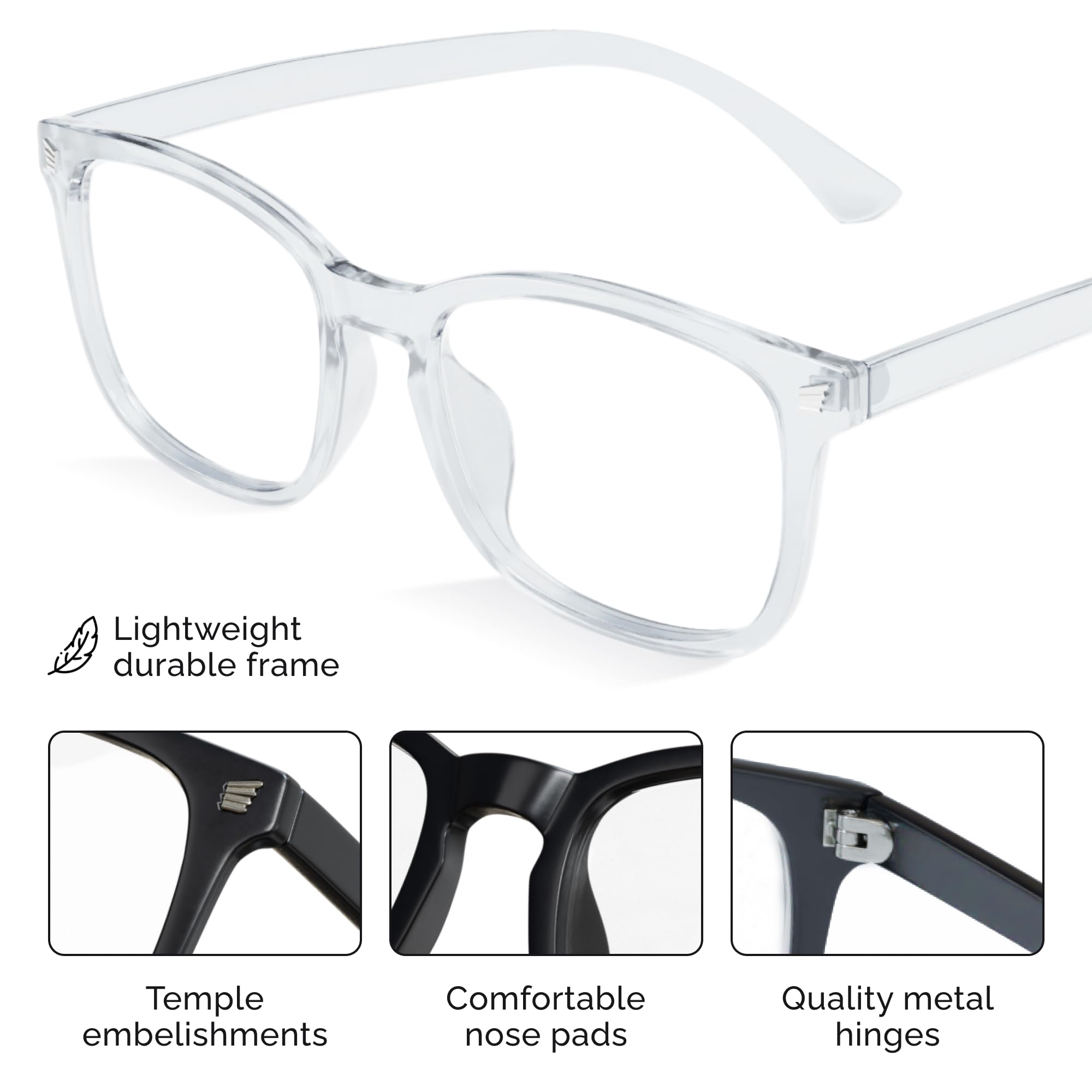 Livho Blue Light Glasses for telework setup reducing screen glare.