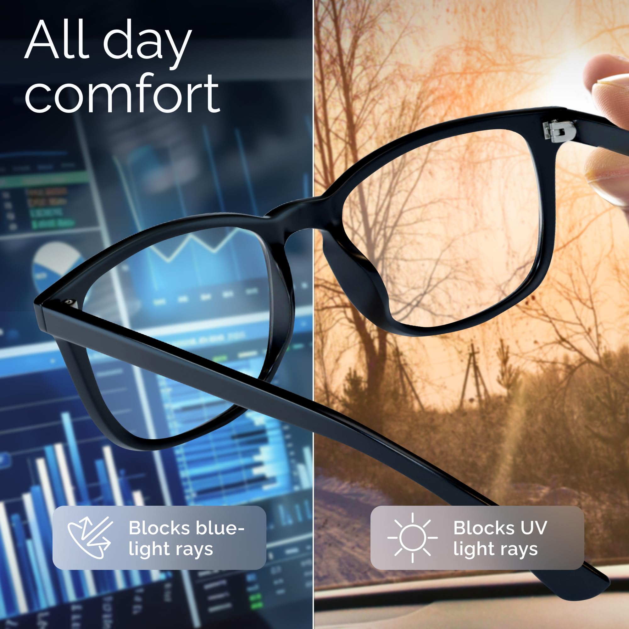Livho gaming screen protection glasses with blue light blocking for longer sessions