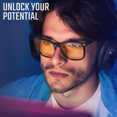 Livho High Tech Blue Light Glasses front view with clear lenses and modern design
