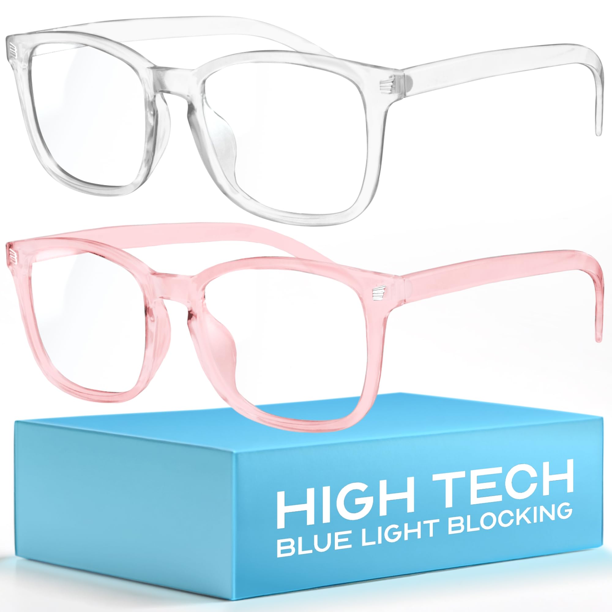 Livho High Tech Blue Light Glasses front view reduce glare during screen time