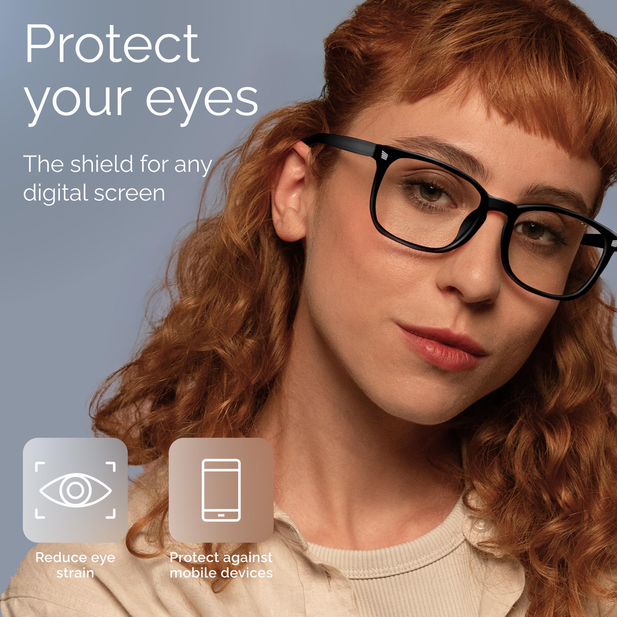 Livho High Tech Blue Light Glasses side profile highlighting lightweight frame.