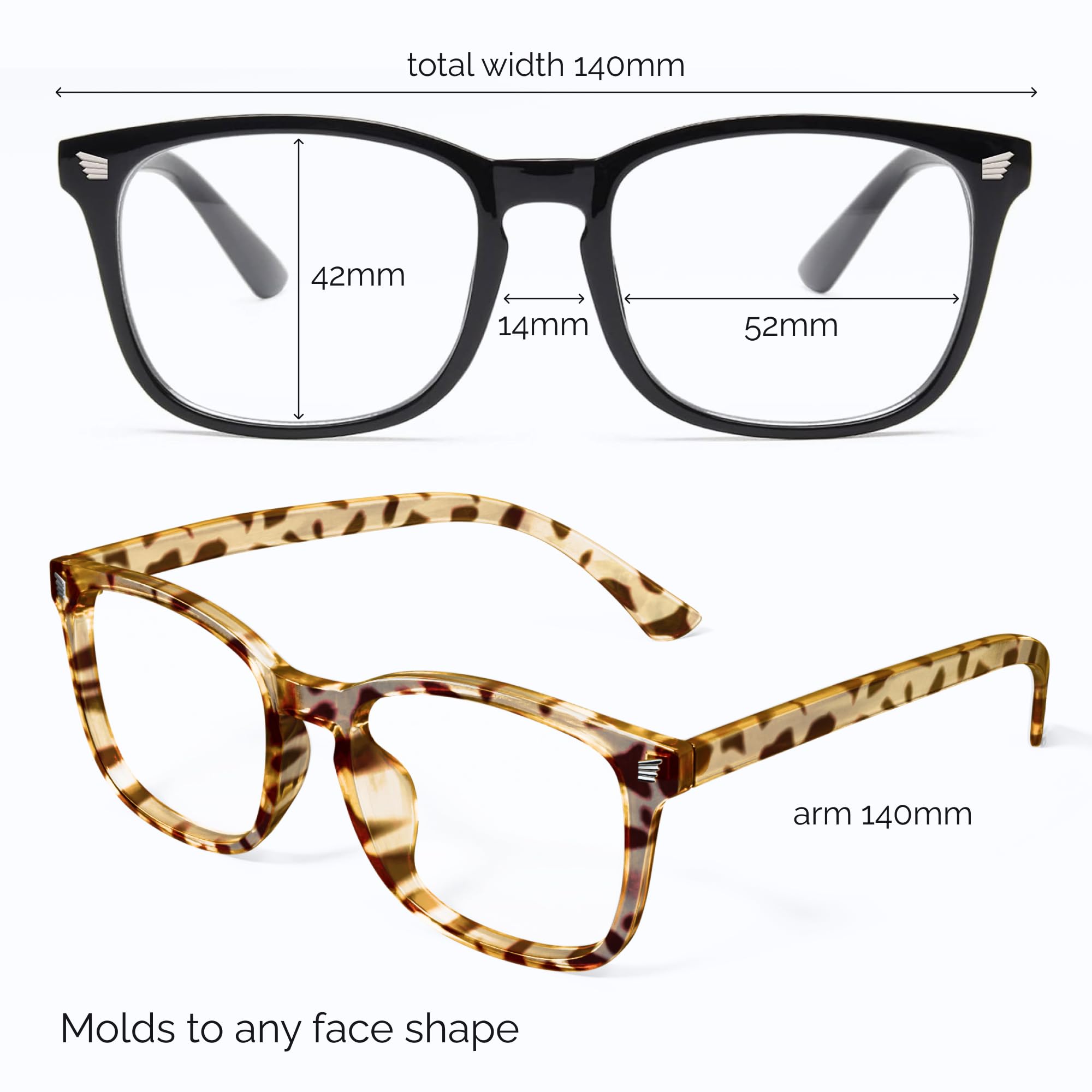 Livho High Tech Blue Light Glasses ultra-lightweight nylon frame for comfort.